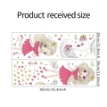 Planches de stickers muraux 30x90cm avec motifs princesse cygne et étoiles dorées - Mise en page 30*90CM*2PCS