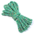 Close-up of green tweed chunky yarn with colorful specks for DIY knitting and crafts - Diameter Approx 10mm 30g / Green