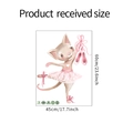 Cartoon ballet cat wall sticker for kids room with 45x60cm dimensions and SGS certification - 45*60CM Layout