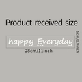 Detaillierte Größenangaben für happy Everyday Wandaufkleber mit Maßen 28cm x 5cm - Weiß - Happy Everyday Stil (FX-A70)