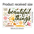 Detailansicht der beautiful things Wandtattoo Blumenaufkleber mit 40x60cm Layout-Details - 40*60cm