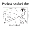 Macro-opname van muursticker FX-E179 met productafmetingen van 59cm bij 40cm - 40*59cm