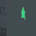Adesivi murali a candela verde luminosa per decorare gli interruttori al buio della casa - YG16 Luce Verde