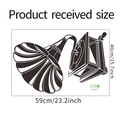 Detailed sheet size of black vintage gramophone wall sticker 59x40cm FX-E177 - 40*59cm