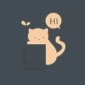 Leuchtender Katzen-Wandaufkleber für Lichtschalter mit Hi-Text Sprechblasen-Dekoration - Leuchtendes Rosa
