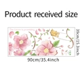 Specifiche dimensionali adesivo murale koala su altalena di fiori 90x39cm - 39*90CM
