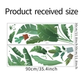 Detailansicht der tropischen Wandtattoo-Pflanzen mit 90x30cm Bogenmaß-Spezifikationen - 30*90cm*2