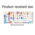 Detailliertes Layout bunter Schulwandsticker mit Sternen und motivierendem Text - 39*90cm Layout Stil