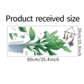 Détails du rendu des stickers muraux plantes tropicales en format 90x39cm pour maison - Style de Plante Tropicale en Pot (LD94007) / Grande Mise En Page