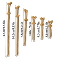Catene scorrevoli regolabili dorate in acciaio inossidabile per creazione di gioielli DIY - 3.5cm / Oro Reale