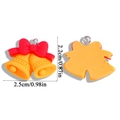 Ciondolo a campana di Natale in resina con fiocco rosso, misura 2,2 cm x 2,5 cm - Stile Campanella Gialla (A6-382) / 25x22mm / Giallo