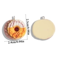Erdbeer-Donut-Anhänger aus Harz für DIY-Schmuck mit Metallschlaufe, Größe 2,5 cm - Erdbeer-Donut Stil (A7-042)