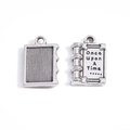 Ciondolo libro argento antico 'Once Upon A Time' per creazione gioielli fai da te - Argento Antico (18*12mm)