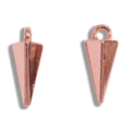 Pendenti a cono in oro rosa con anello superiore per collane ed orecchini - Oro rosa