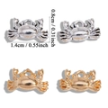 Mini crab alloy charms in gold and silver finish for DIY jewelry making necklaces - Crab (A7-115) / Antique Silver