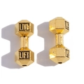 Haltervormige gouden kralen met LIVE en LIFT gravures voor DIY-sieraden maken - 20*8mm / Antiek Goud