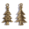DIY Weihnachtsbaum-Anhänger aus Vintage-Bronzelegierung für Halsketten oder Armbänder - Antikbronze Weihnachtsbaum / Einzelstück