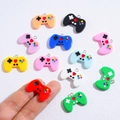Colorful resin game controller charms for DIY necklace keychain and accessory making - Random Color