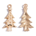Goldene Weihnachtsbaum-Anhänger aus Legierung für DIY-Schmuck mit Sternen und Streifen - KC Gold Weihnachtsbaum / Einzelstück