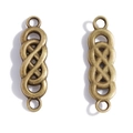 Infinity-Knoten-Verbinder in Antik-Bronze-Optik für DIY-Halsketten und Schmuckherstellung - Antikbronze