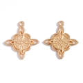 Par de colgantes de cruz de nudo celta dorados para creación de joyas DIY y collares - Oro KC / 28*25mm