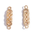Goldene Unendlichkeitsknoten-Verbinder für DIY-Schmuck Halsketten und Armbänder - KC Gold