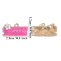 Ciondolo cowgirl in smalto rosa e lega d'oro per accessori di gioielleria fai-da-te - Targhetta Cowgirl (A7-259) / Rosa