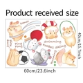 Gedetailleerde maattabel voor LD64085 60x40cm cartoon hamster sport muurstickers - 40*60cm (LD64085)