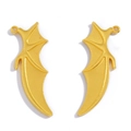Golden Gothic bat wing alloy pendants for DIY necklace and earring jewelry making - Imitation Gold