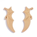Gothic gold bat wing charms for DIY jewelry making pendants for necklaces - KC Gold
