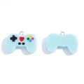Light blue resin game controller pendants for DIY necklaces and jewelry accessories - Light Blue