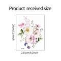 Guida alle dimensioni del foglio adesivo floreale M-185 per bagno 29cm x 23,5cm - 23.5*29 Stampato