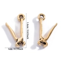 Mini-Anhänger in Zangenform aus goldener Legierung für DIY-Schmuck 1,6cm x 1,0cm - Zangen Stil (A7-418) / Altgold