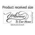 Specifiche dettagliate delle dimensioni per l'adesivo Welcome To Our Home 60x26 cm - 26*60cm