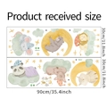Dimensiones detalladas de vinilos infantiles de animales de treinta por noventa centímetros - 30*90cm*2