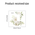 Dettaglio adesivo floreale per interruttore con dimensioni 19cm x 18cm per decorazione - KG360