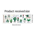 Aquarel cactus muurstickers met afmetingen van 30x90cm voor een frisse woningdecoratie - 30*90cm