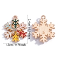 Schneeflocken Anhänger aus Legierung mit Emaille und Roségold-Beschichtung für DIY-Schmuck - Schneeflocken-Stil (A7-430)