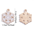 Schneeflocken-Anhänger aus Emaille mit Goldfinish, 2,1x1,7cm Legierung für DIY-Schmuck - Schneeflocken-Stil (A7-431-Weiß)