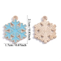 Blauer Emaille-Schneeflocken-Anhänger in Goldlegierung für DIY-Schmuck - Schneeflocken-Stil (A7-431-Blau)
