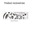 Detail view of 30x90cm butterfly and eyelashes wall sticker layout with quotes - 30*90cm