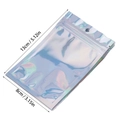 Detalle de bolsa holográfica con cierre, dimensiones 13cm x 8cm y orificio de suspensión - Estilo Ziplock Holográfico / 8*13cm (Interior 7*10) / Holográfico Iridiscente