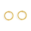 Vue détaillée des connecteurs de bijoux torsadés dorés pour bracelets DIY - 13*13mm / Or (A5-370 Or / 13*13mm / Enveloppe Perles 10mm)