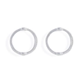 Détail macro de perles d'espacement argentées festonnées pour bijoux DIY et bracelets - 13*13mm / Argent Brillant (A5-370 Argent Brillant / 13*13mm / Enveloppe Perles 10mm)