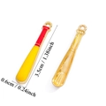 Ciondolo mazza da baseball in rosso, giallo e oro per creazione di gioielli DIY - Stile Mazza da Baseball (A5-395)