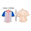 Ciondolo maglia baseball in smalto colorato per gioielli fai da te misura 2,6cm - Stile Maglia da Baseball (A8-101)