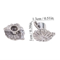 Gedetailleerde weergave van afmetingen van miniatuur koffiekopjes bedeltjes voor DIY-sieraden - A6-087-antiek Zilver/10*13mm/186g