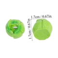 Detalle de dije de col en resina de 1,7 cm con marca de tamaño y anillo metálico DIY - A6-077-col/17*17 Mm/254 G