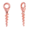Détail de breloques en forme de vis plaqué or rose pour accessoires bijoux DIY - Or rose