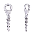 Vis à œil en alliage argenté pour la création de bijoux DIY et pendentifs artisanaux - Argent Antique